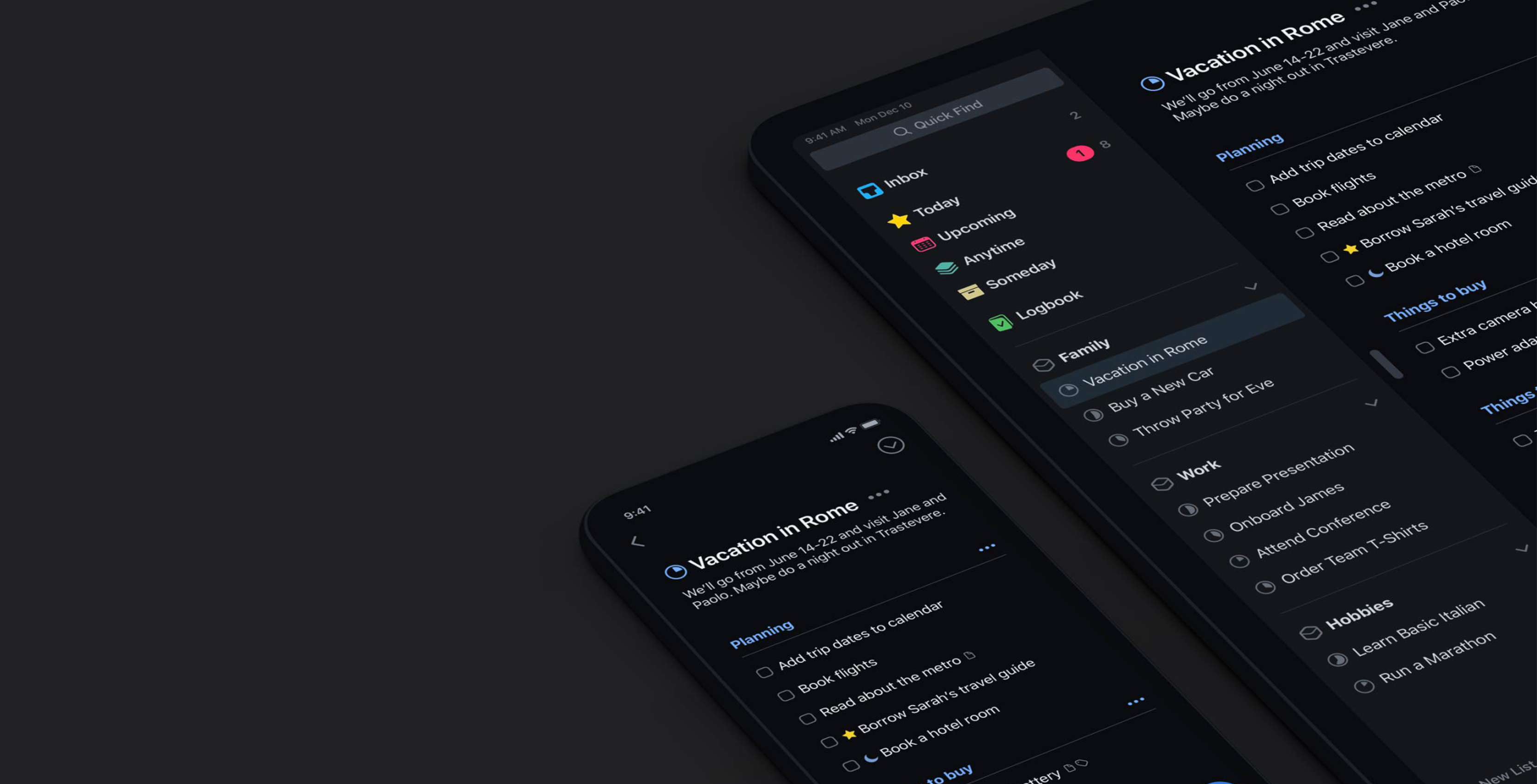Popular iOS task manager app Things gets dark mode