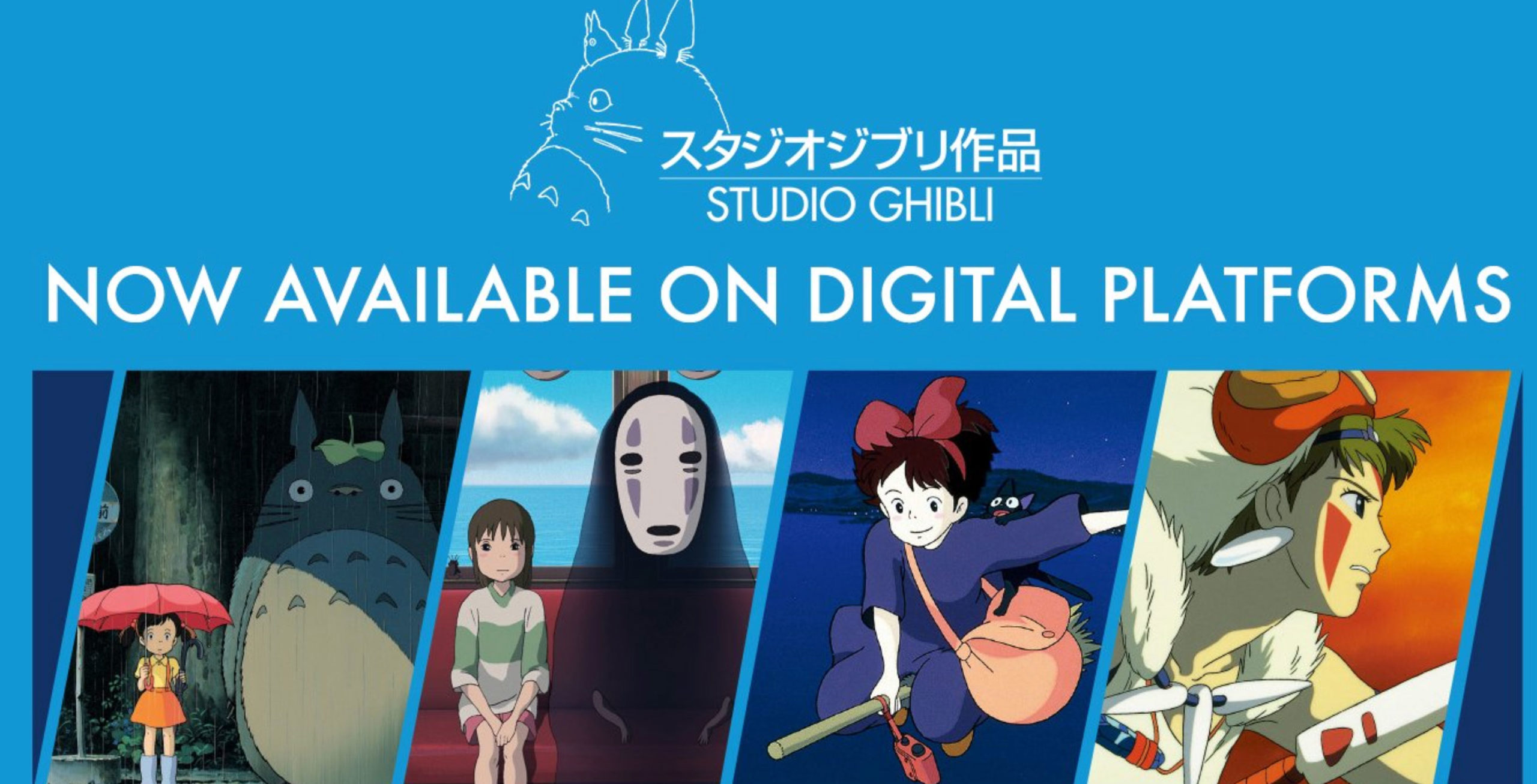 Studio Ghibli films are now available on major digital platforms in Canada