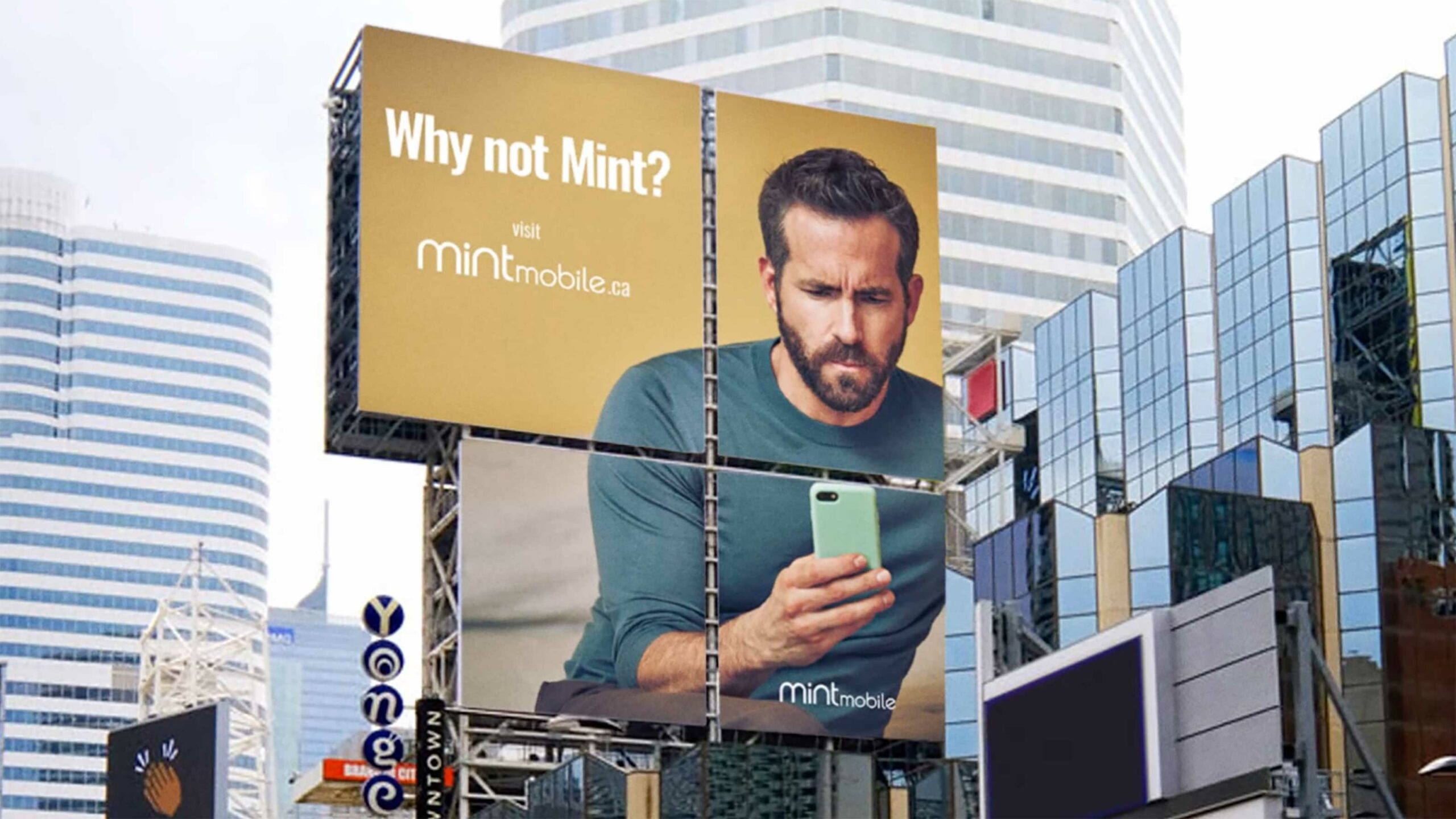Ryan Reynolds releases billboard and website calling for Mint 