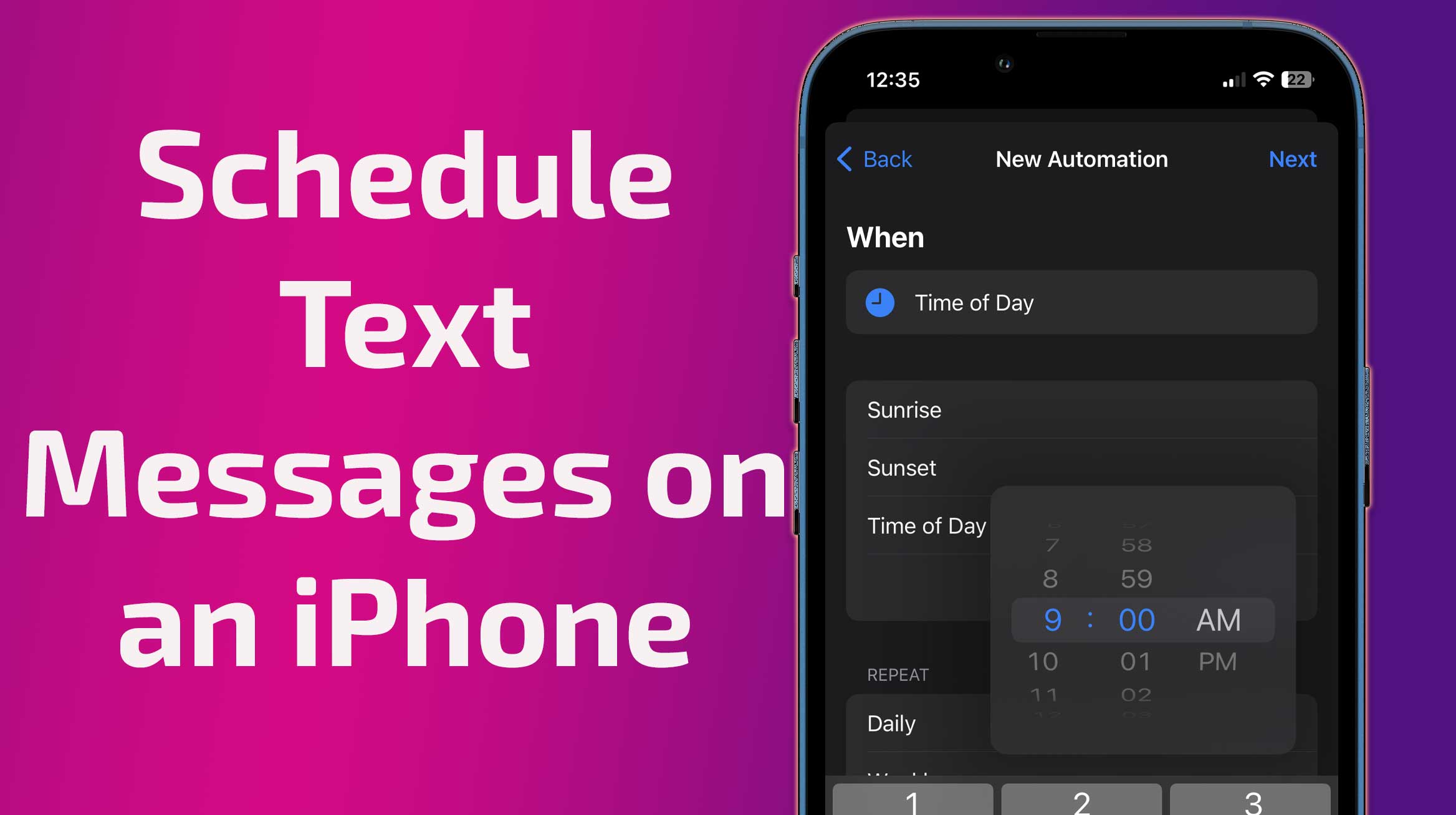 Here's how to easily schedule Text Messages on Your iPhone