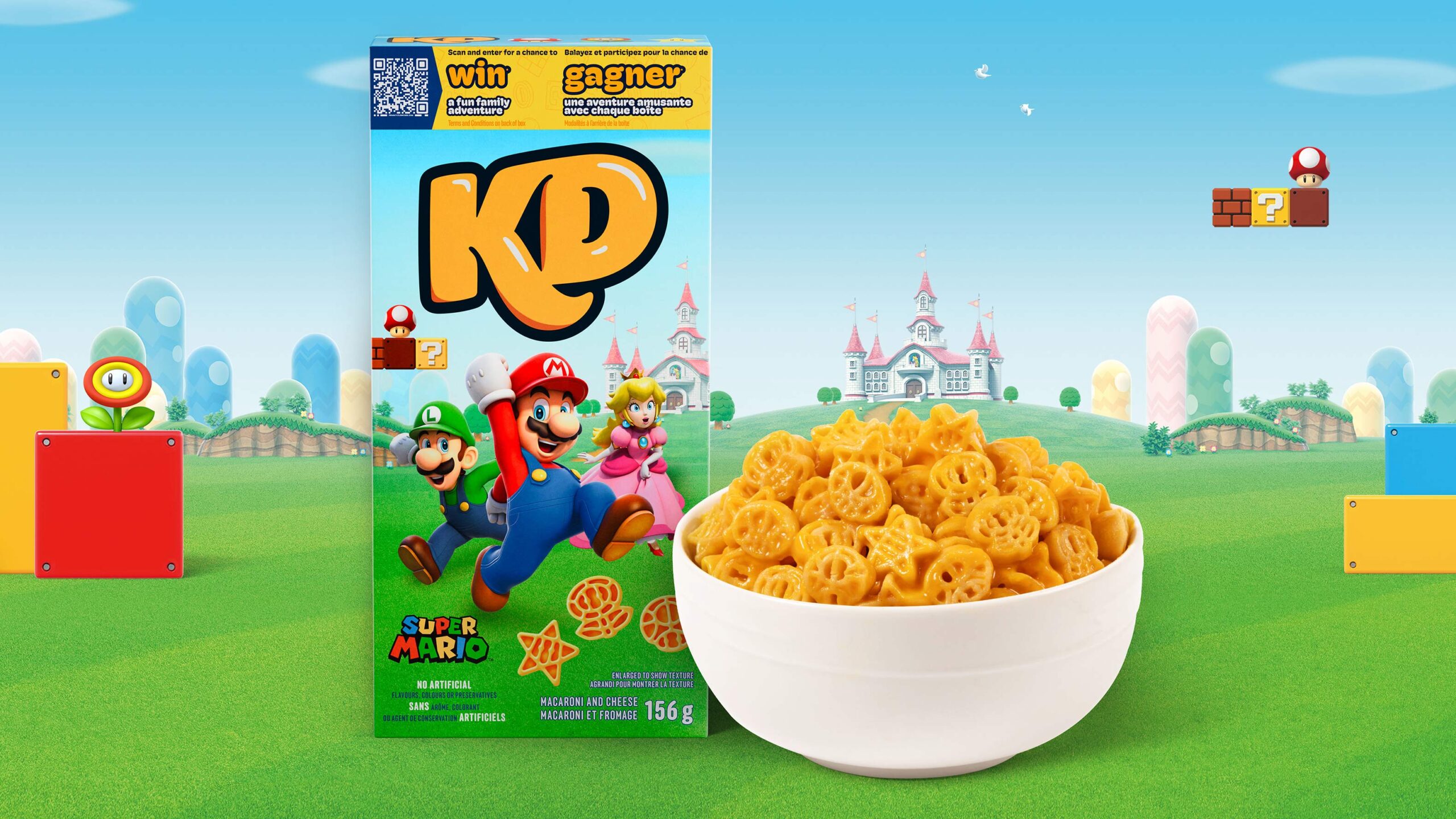 KD and Nintendo team up for Mario Power-Up-shaped Mac &lsquo;n Cheese