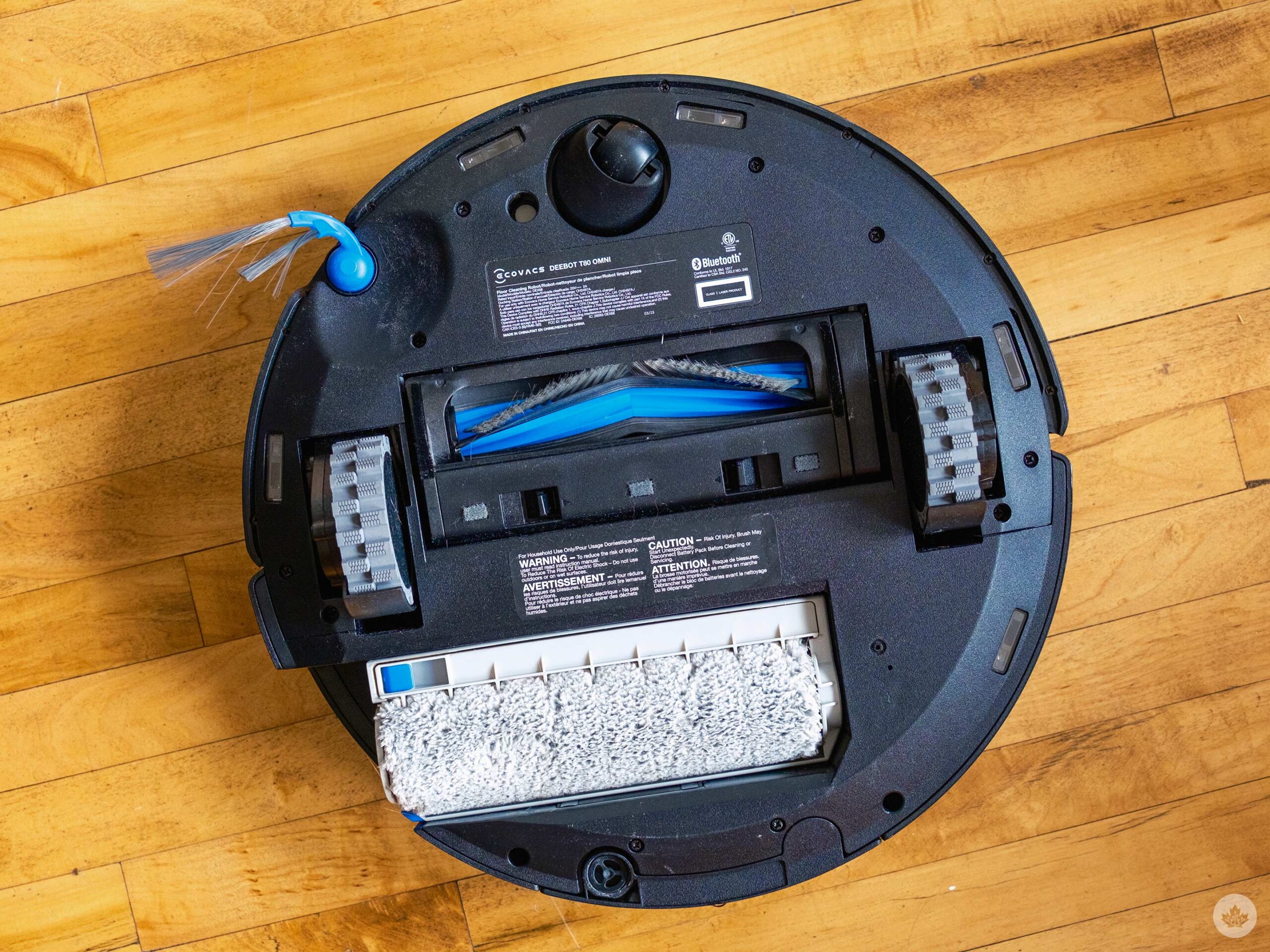 bottom of ecovacs t80 omni 