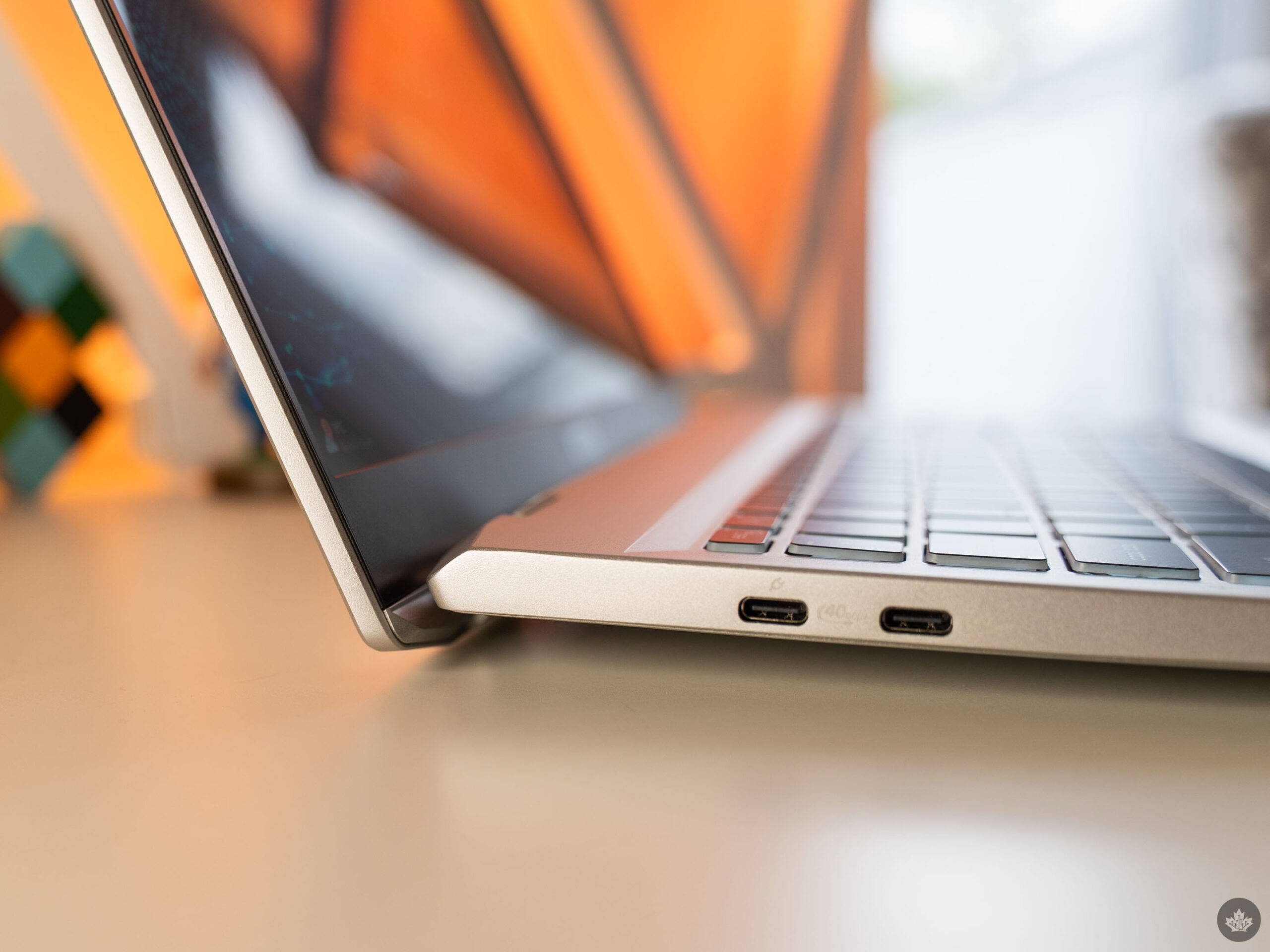 AMD-powered Prestige's laptop hinge.