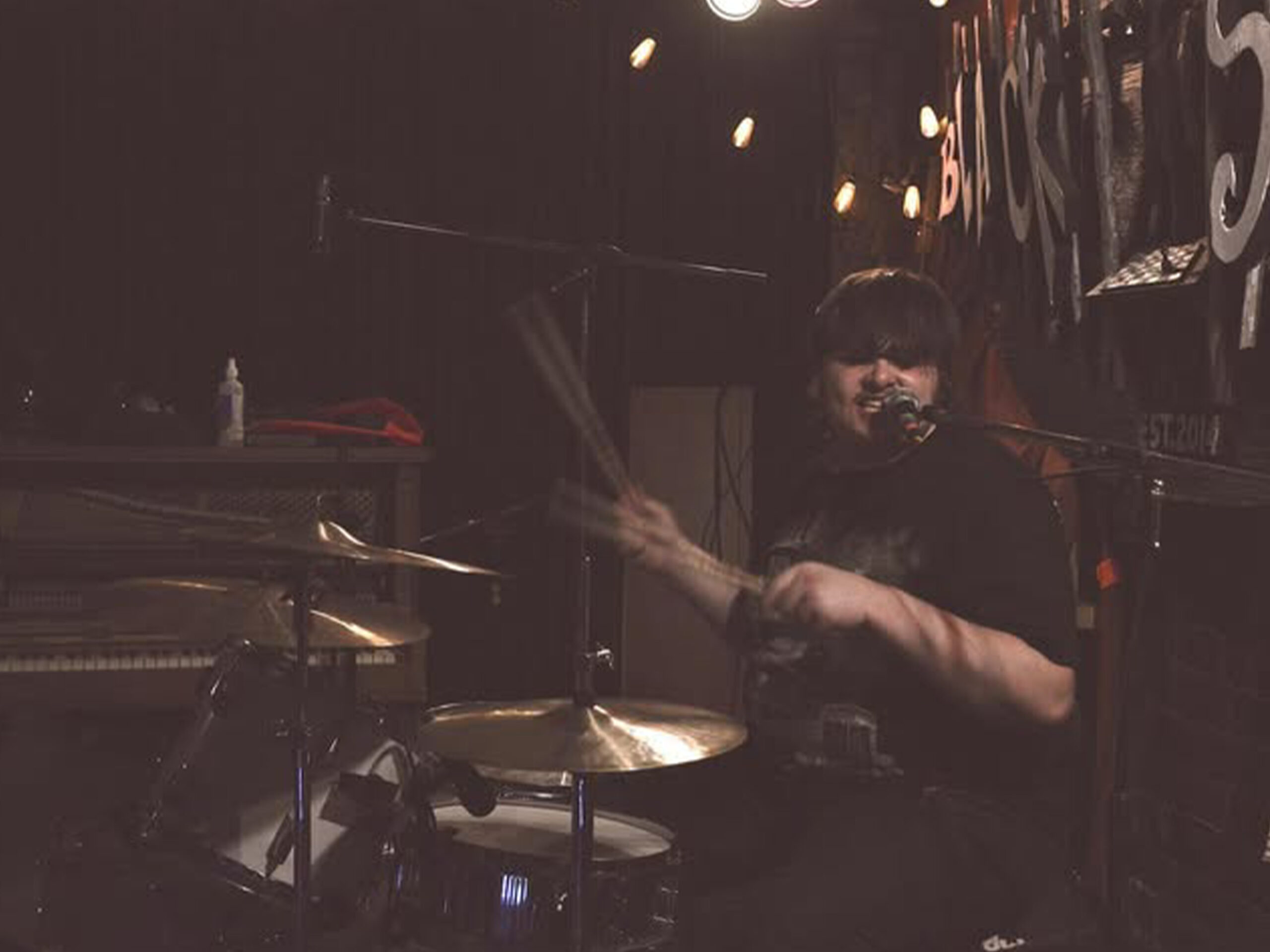 Jacob Cherwick drums for Swimming at The Black Sheep Pub.