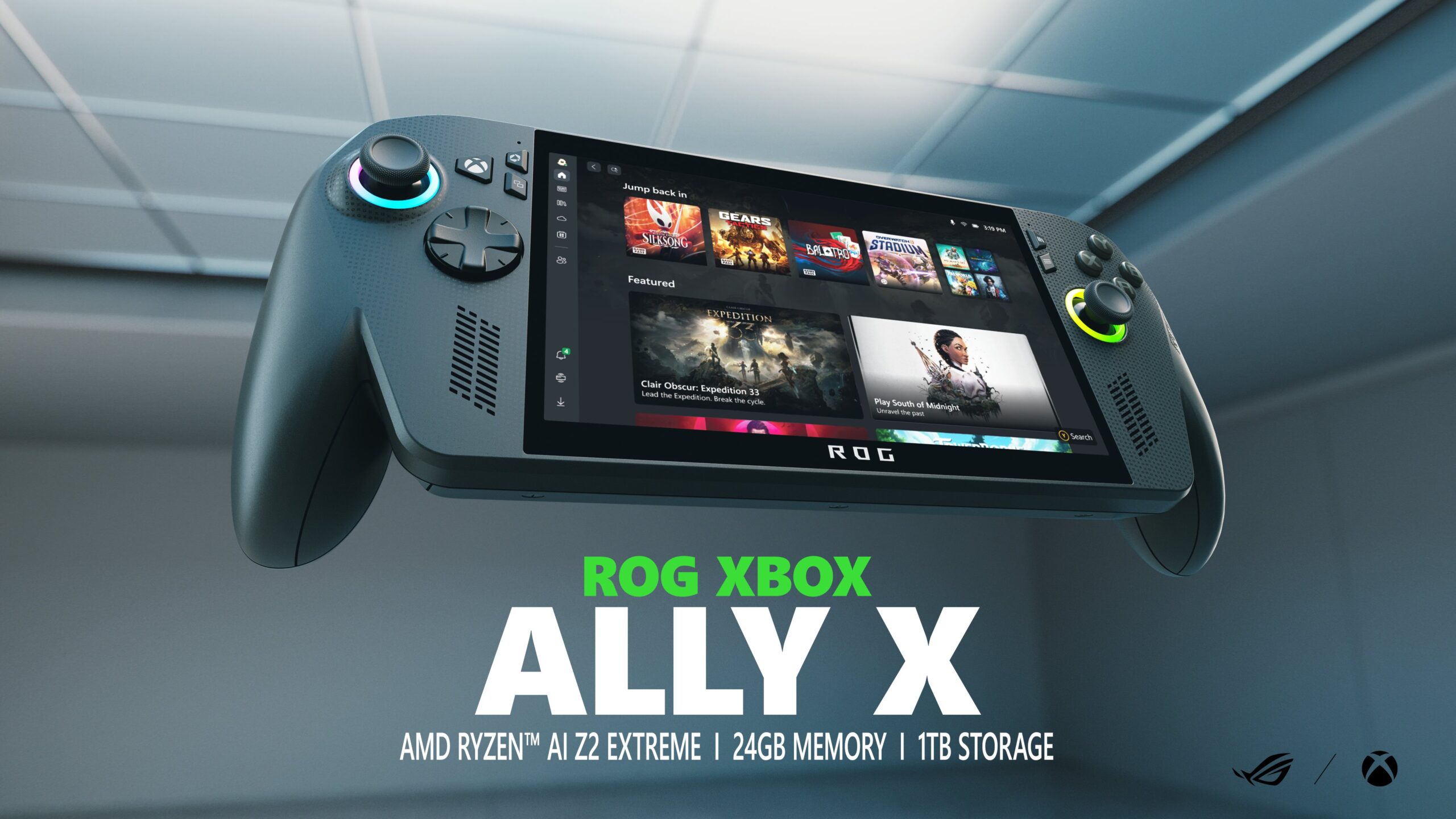 Microsoft reveals Asus gaming handheld, ROG Xbox Ally and Ally X