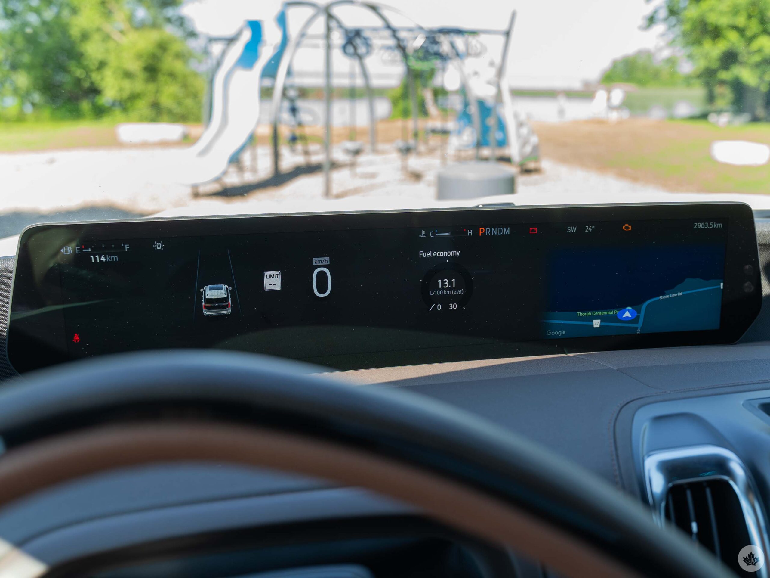 Ford Expedition panoramic display.