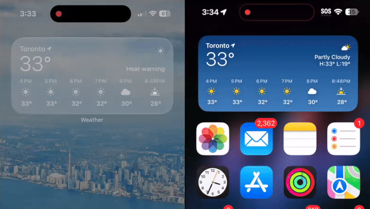 Notificaciones de vidrio líquido