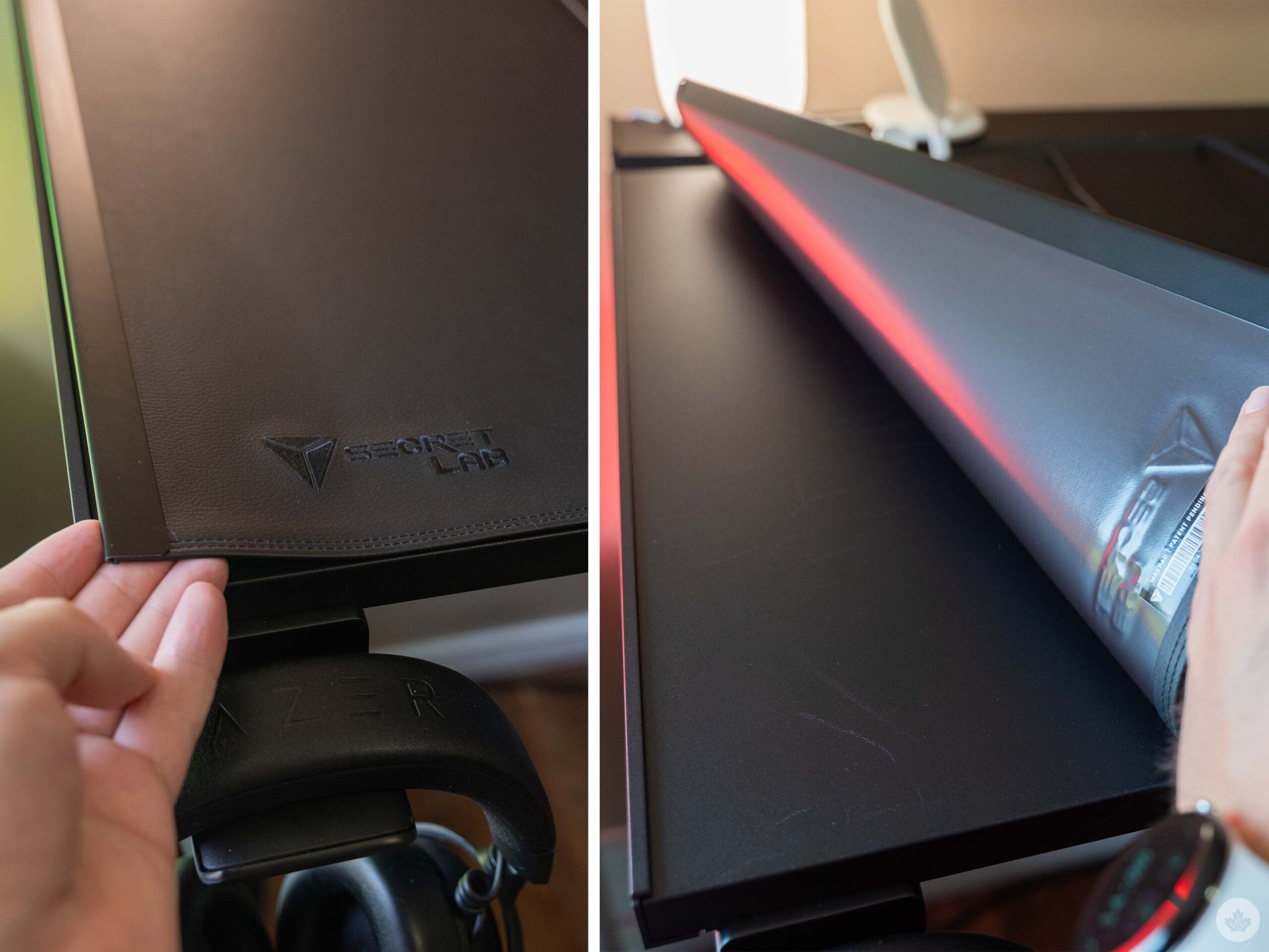 Unrolling the MagPad cover.