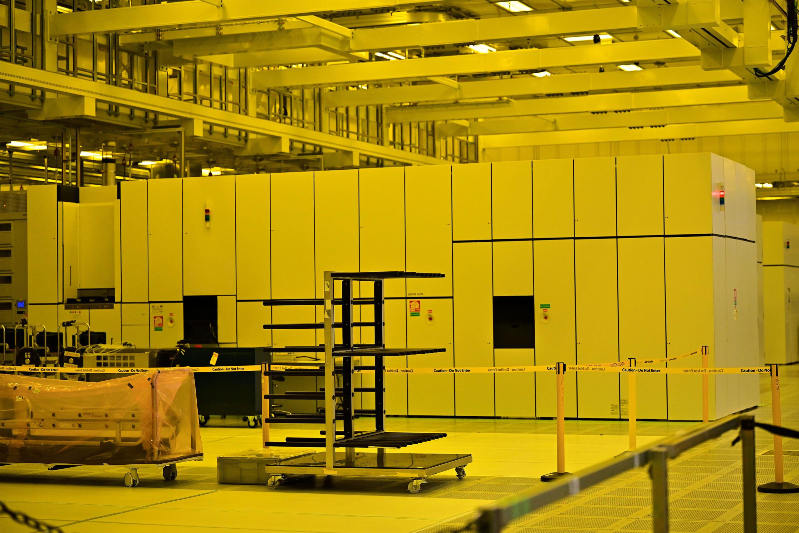 One of the EUV lithography machines inside Fab 52.