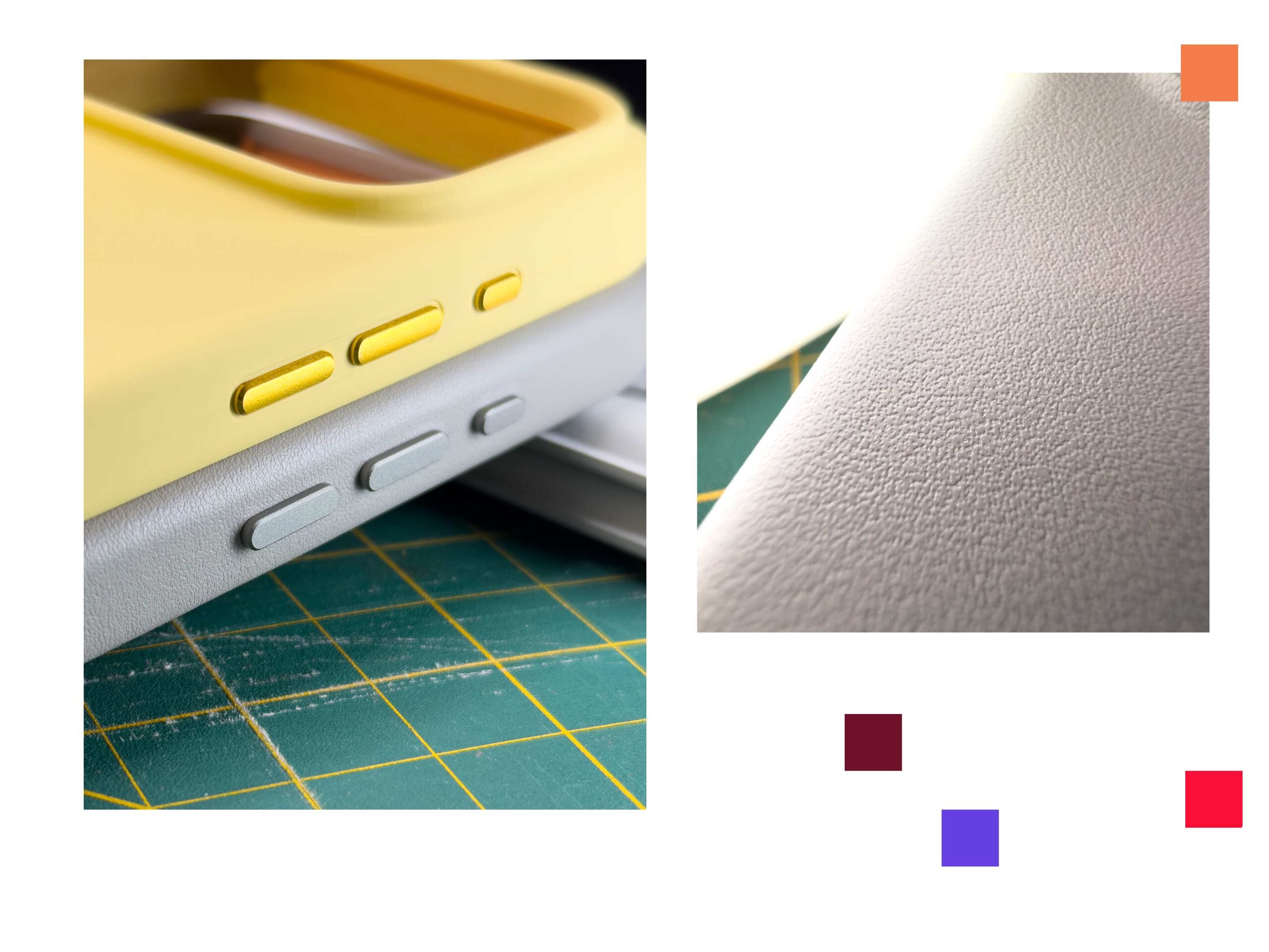 leather case grain scaled